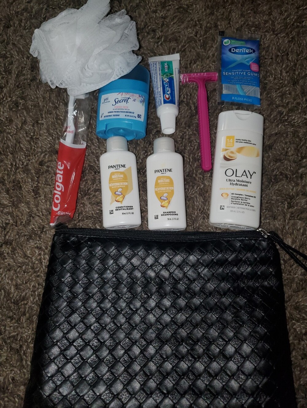 Womens Travel Bag Kit